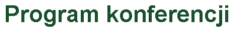 program konferencji